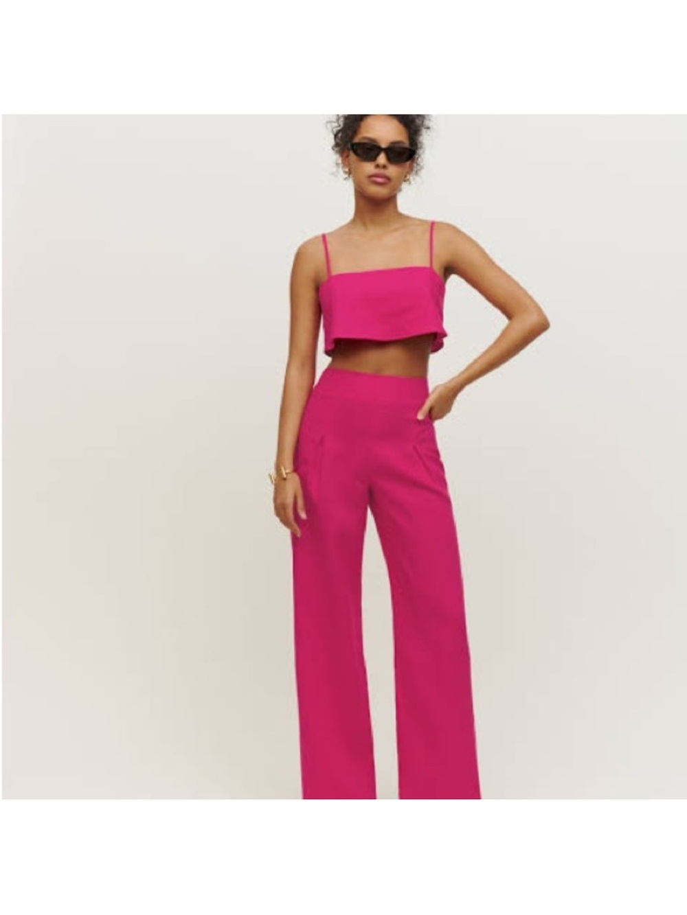 Hot pink Linen set